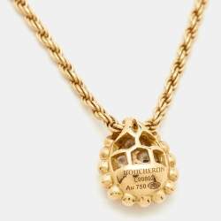 Boucheron Serpent Boheme S Motif Diamond 18k Yellow Gold Necklace