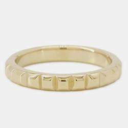 Boucheron 18K Yellow Gold Quatre Clou de Paris Ring EU 48