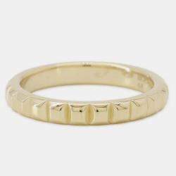 Boucheron 18K Yellow Gold Quatre Clou de Paris Ring EU 48