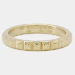 Boucheron 18K Yellow Gold Quatre Clou de Paris Ring EU 48