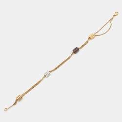 Boucheron Quatre Ceramic 18k Three Tone Gold Soft Bracelet