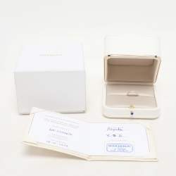 Boucheron Quatre White Edition Diamond Ceramic 18k White/Yellow Gold Wedding Band 56
