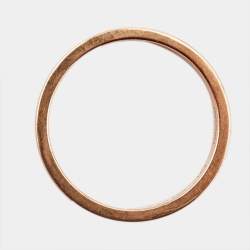 Boucheron Quatre Classique Brown PVD 18k Rose Gold Wedding Band Ring Size 54
