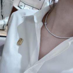 مملوكة مسبقًا Boucheron Riviere Vendome Necklace White Gold Diamond