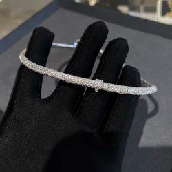 Pre Owned Boucheron High Jewelry Diamond Set White Gold Bow Necklace