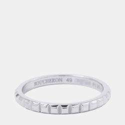 مملوكة مسبقًا Boucheron Clou de Paris Platinum Ring EU 49 