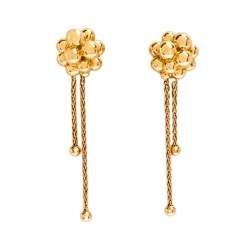 Boucheron Grains de Mure 18K Rose Gold Tassel Stud Earrings