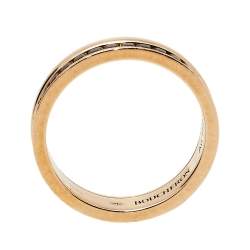 Boucheron Quatre Classique Brown PVD 18K Rose Gold Wedding Band Ring Size 48