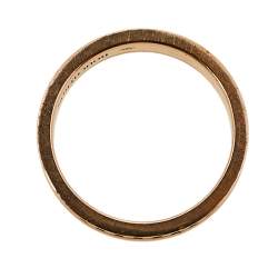 Boucheron Quatre Classique Brown PVD 18K Rose Gold Wedding Band Ring Size 48