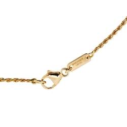 Boucheron Serpent Boheme Diamond Carnelian 18K Yellow Gold Pendant Necklace XS