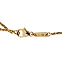 Boucheron Serpent Bohème Lapis Lazuli Diamond 18K Yellow Gold Pendant Necklace XS