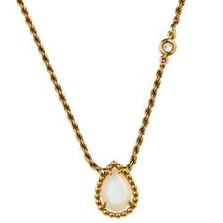 مملوكة مسبقًا قلادة بوشيرون سيربنت بوهيم ألماس و صدف و ذهب أصفر عيار 18 مقاس صغير جداً (اكس سمول)