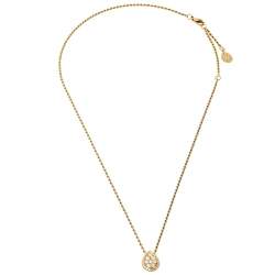 Pre Owned قلادة بوشيرون أيقونة أس ذهب أصفر عيار 18 ألماس بوهيمي سربنتي