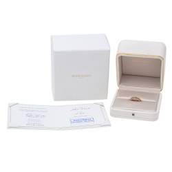 Boucheron Quatre Classique Brown PVD 18k Three Tone Gold Small Band Ring Size 54 