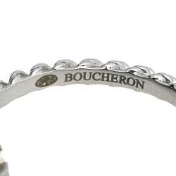 Boucheron Serpent Boheme DIamond 18K White Gold XS Motif Ring Size 51