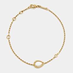 Boucheron Serpent Boheme Diamond Mother of Pearl 18k Yellow Gold Bracelet XS