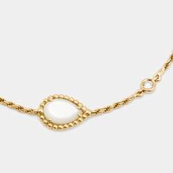 Boucheron Serpent Boheme Diamond Mother of Pearl 18k Yellow Gold Bracelet XS