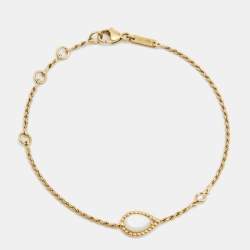 Boucheron Serpent Boheme Diamond Mother of Pearl 18k Yellow Gold Bracelet XS