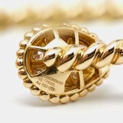Boucheron Serpent Boheme Diamond 18k Yellow Gold S Motif Open Cuff Bracelets 15