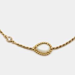 Boucheron Serpent Boheme Mother of Pearl Diamond 18k Yellow Gold XS Motif Bracelet