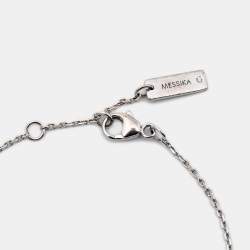 Pre Owned Messika Joy Diamant Poire 18k White Gold Bracelet