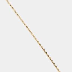 Boucheron Quatre Classique Mini Ring Diamond 18k Three Tone Gold Pendant Necklace
