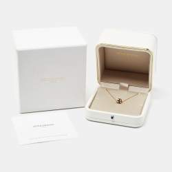 Boucheron Quatre Classique Mini Ring Diamond 18k Three Tone Gold Pendant Necklace