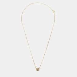 Boucheron Quatre Classique Mini Ring Diamond 18k Three Tone Gold Pendant Necklace