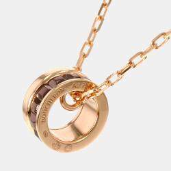 Boucheron Quatre Classique Mini 18K Yellow Gold Rose Gold PVD Necklace 