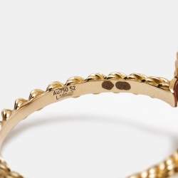 Boucheron Serpent Boheme Rhodolite 18k Rose Gold S Motif Ring Size 52