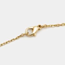 Pre Owned Boucheron Quatre Blue Edition Ceramic 18k Three Tone Gold Pendant Necklace