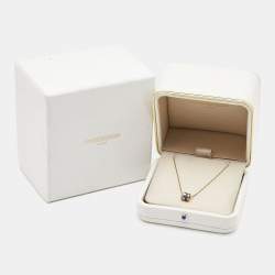 Pre Owned Boucheron Quatre Blue Edition Ceramic 18k Three Tone Gold Pendant Necklace