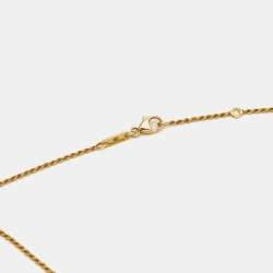 Pre Owned Boucheron Serpent Boheme Mother of Pearl 18k Yellow Gold S Motif Necklace