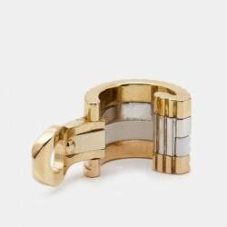 Boucheron Quatre White Edition Ceramic Diamond 18k Three Tone Gold Single Clip Earring