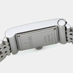 Boucheron Silver Diamonds Stainless Steel Reflet Women's Wristwatch 18 mm (With 8 Straps)