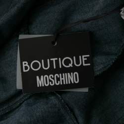 Pre Owned Boutique Moschino Blue Denim Sleeveless Dress M