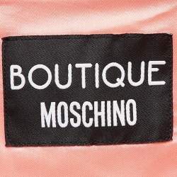 Pre Owned Boutique Moschino Pink Crepe Ruffle Detail Jacket S