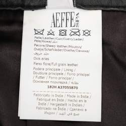 Pre Owned Boutique Moschino Black Leather Trouser M