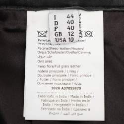 Pre Owned Boutique Moschino Black Leather Trouser M