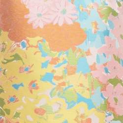 Pre Owned Boutique Moschino Multicolor Jacquard Sleeveless Mini Dress M