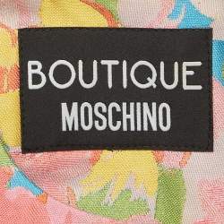 Pre Owned Boutique Moschino Multicolor Jacquard Sleeveless Mini Dress M