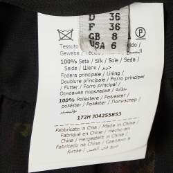 Pre Owned Boutique Moschino Black Butterfly Print Tiered Midi Dress S