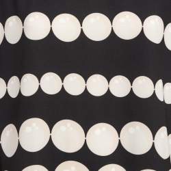 Boutique Moschino Black/White Dots Print Stretch Crepe Sweatshirt M