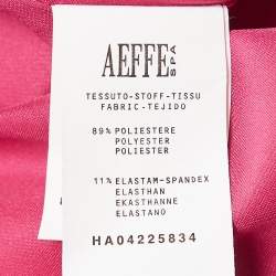 Pre Owned Boutique Moschino Black/Pink Zebra Print Jersey Sleeveless Dress M