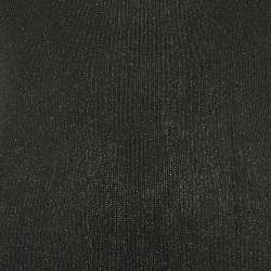 Pre Owned Boutique Moschino Black Lurex Knit Sleeveless Bodycon Dress M