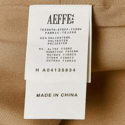 Pre Owned Boutique Moschino Beige Printed Chiffon Sleeveless Sheath Dress M