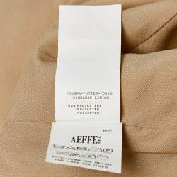 Pre Owned Boutique Moschino Beige Printed Chiffon Sleeveless Sheath Dress M