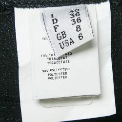 Pre Owned Boutique Moschino Black Crepe Formal Trousers S