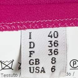 Pre Owned Boutique Moschino Pink Crepe Mini Dress S