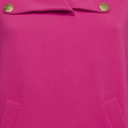 Pre Owned Boutique Moschino Pink Crepe Mini Dress S